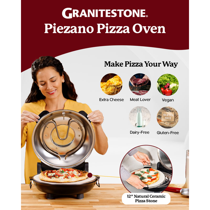 Granitestone Piezano Indoor/Outdoor Portable Electric Pizza Oven